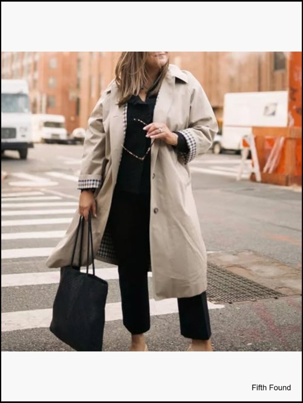 Long Trench Coat Single Breasted Oversized Windproof Fall Jacket - Picture 6 of 7